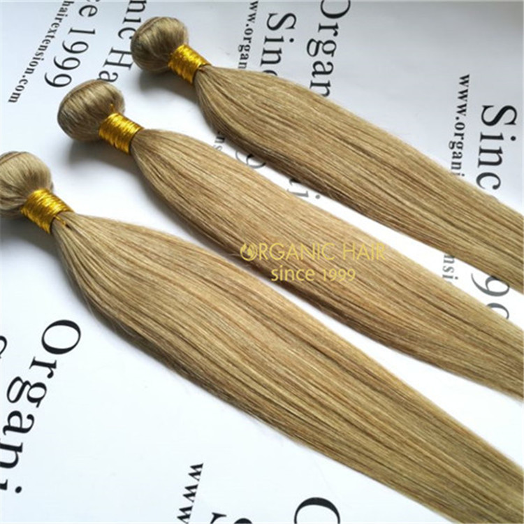 Cheap human hair weave custom color X55